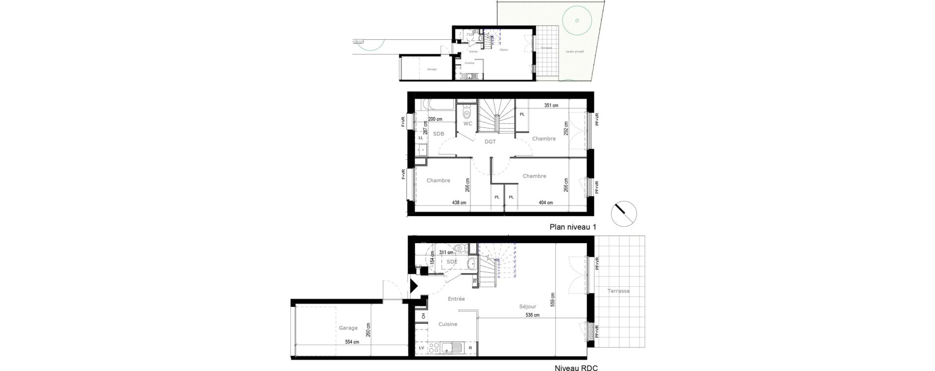 Maison T4 de 85,47 m2 &agrave; Portet-Sur-Garonne Centre