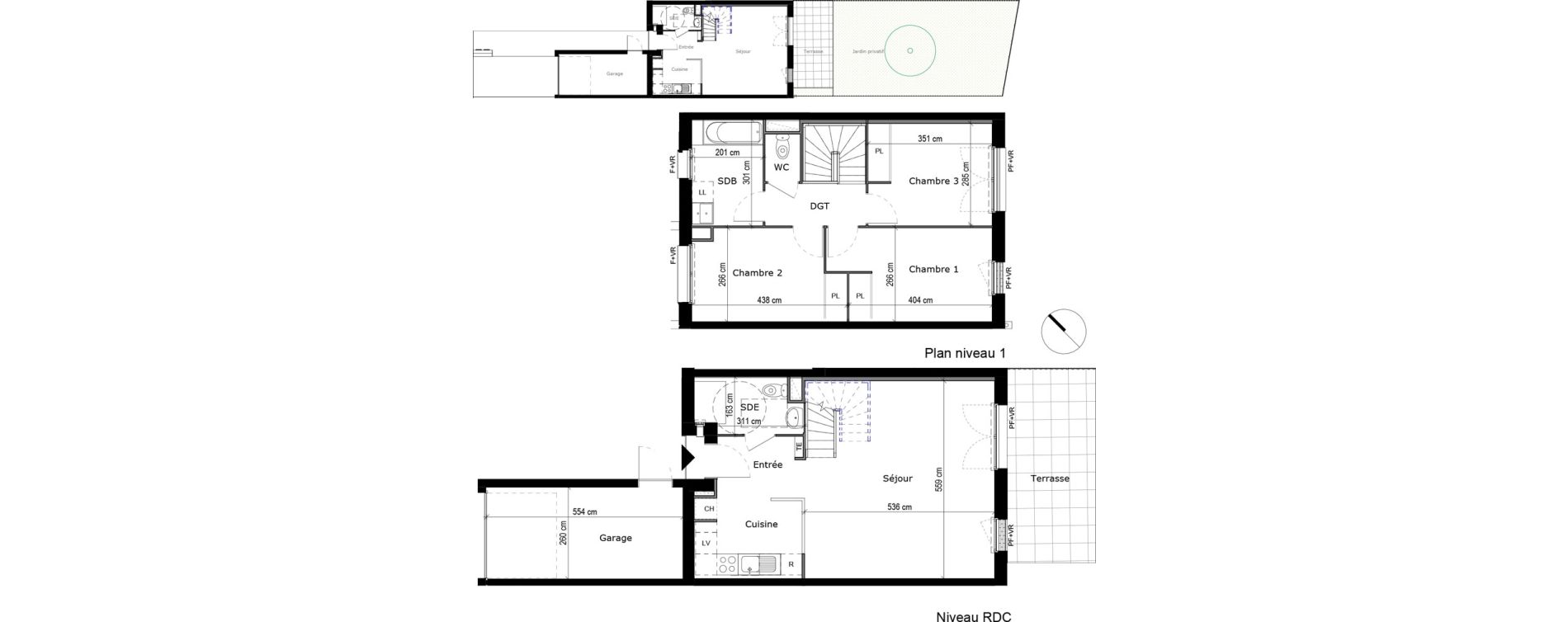 Maison T4 de 86,06 m2 &agrave; Portet-Sur-Garonne Centre