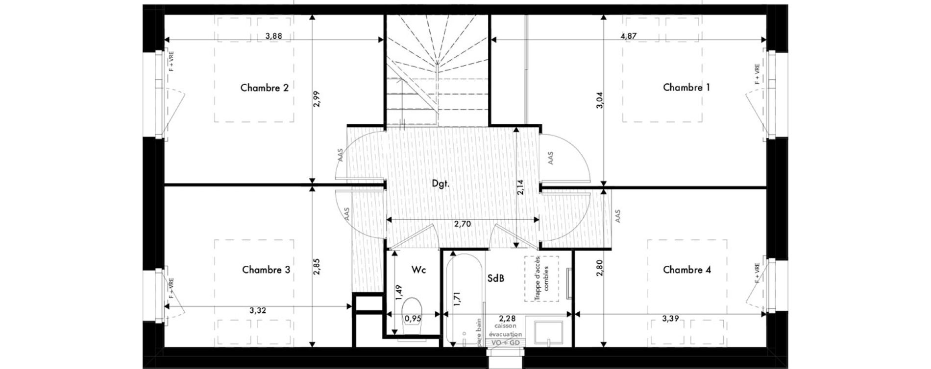 Maison T5 de 105,03 m2 &agrave; Ramonville-Saint-Agne Marnac