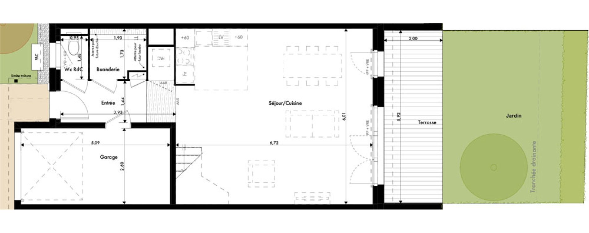 Maison T5 de 106,34 m2 &agrave; Ramonville-Saint-Agne Marnac