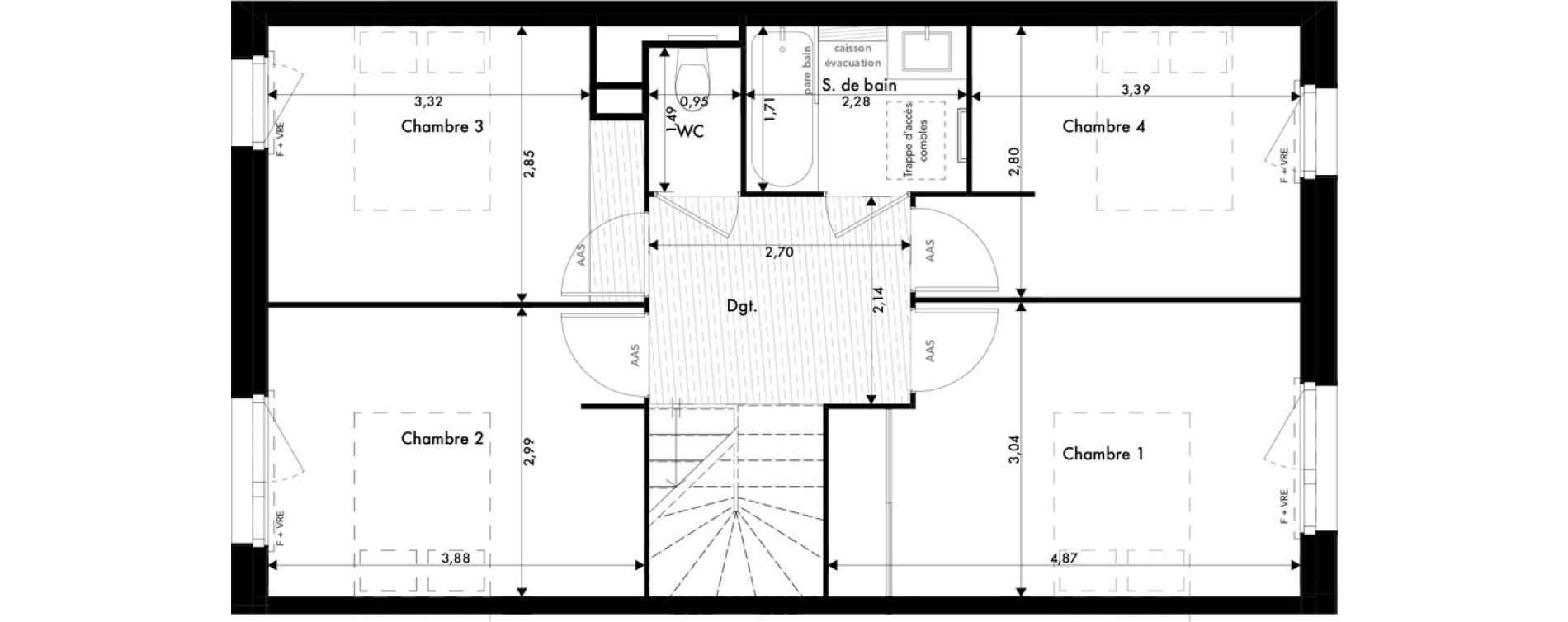 Maison T5 de 106,34 m2 &agrave; Ramonville-Saint-Agne Marnac