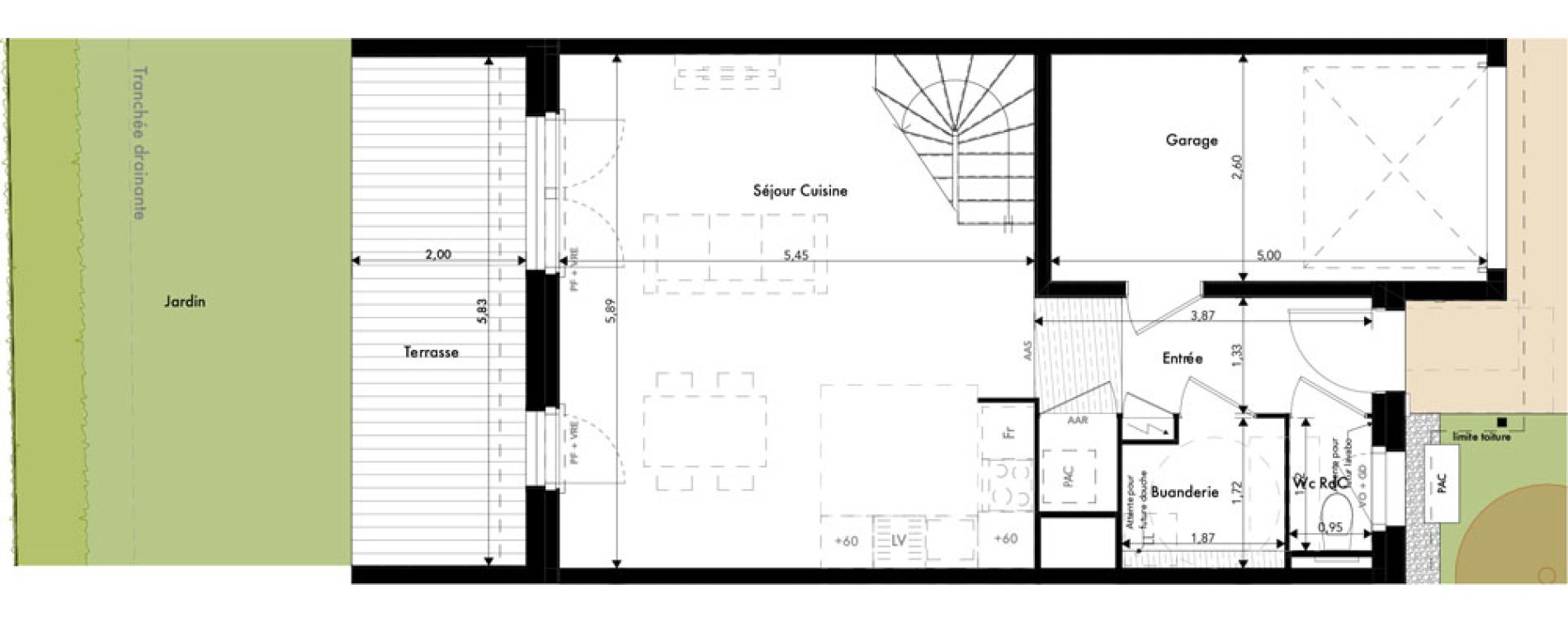 Maison T4 de 89,95 m2 &agrave; Ramonville-Saint-Agne Marnac