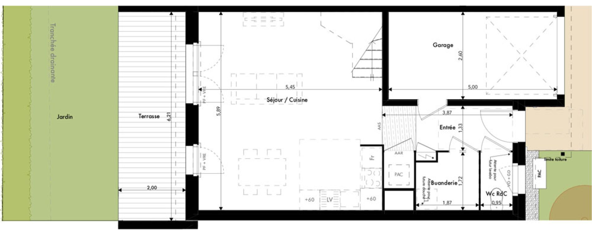 Maison T4 de 91,11 m2 &agrave; Ramonville-Saint-Agne Marnac