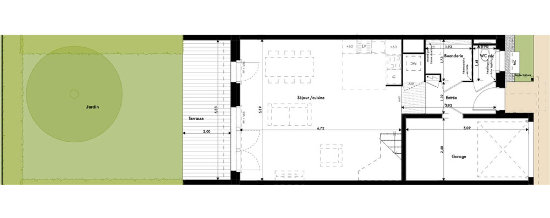 Maison T5 de 105,03 m2 &agrave; Ramonville-Saint-Agne Marnac