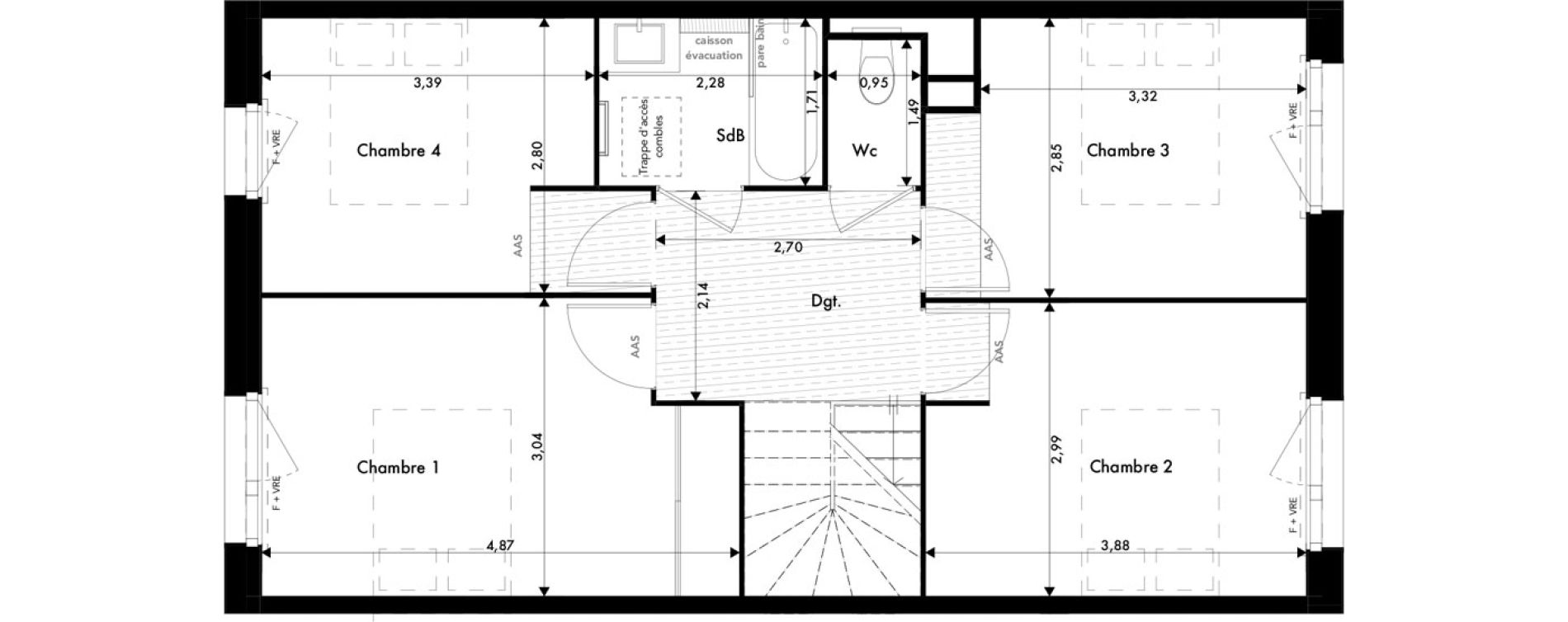 Maison T5 de 105,03 m2 &agrave; Ramonville-Saint-Agne Marnac