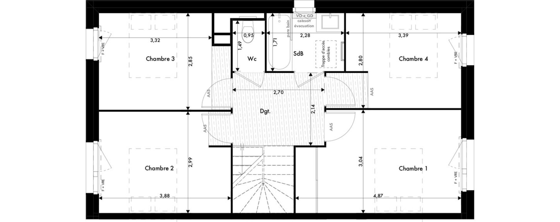 Maison T5 de 105,03 m2 &agrave; Ramonville-Saint-Agne Marnac