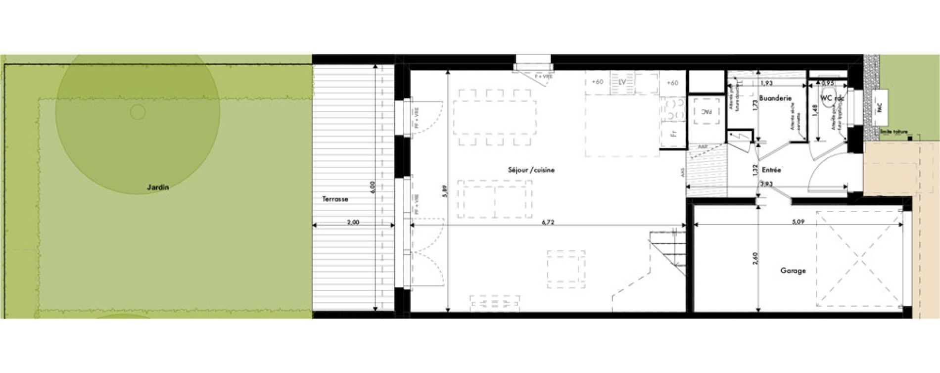 Maison T5 de 105,03 m2 &agrave; Ramonville-Saint-Agne Marnac