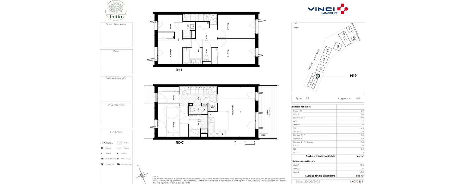 Maison T5 de 97,90 m2 &agrave; Ramonville-Saint-Agne La peyrade