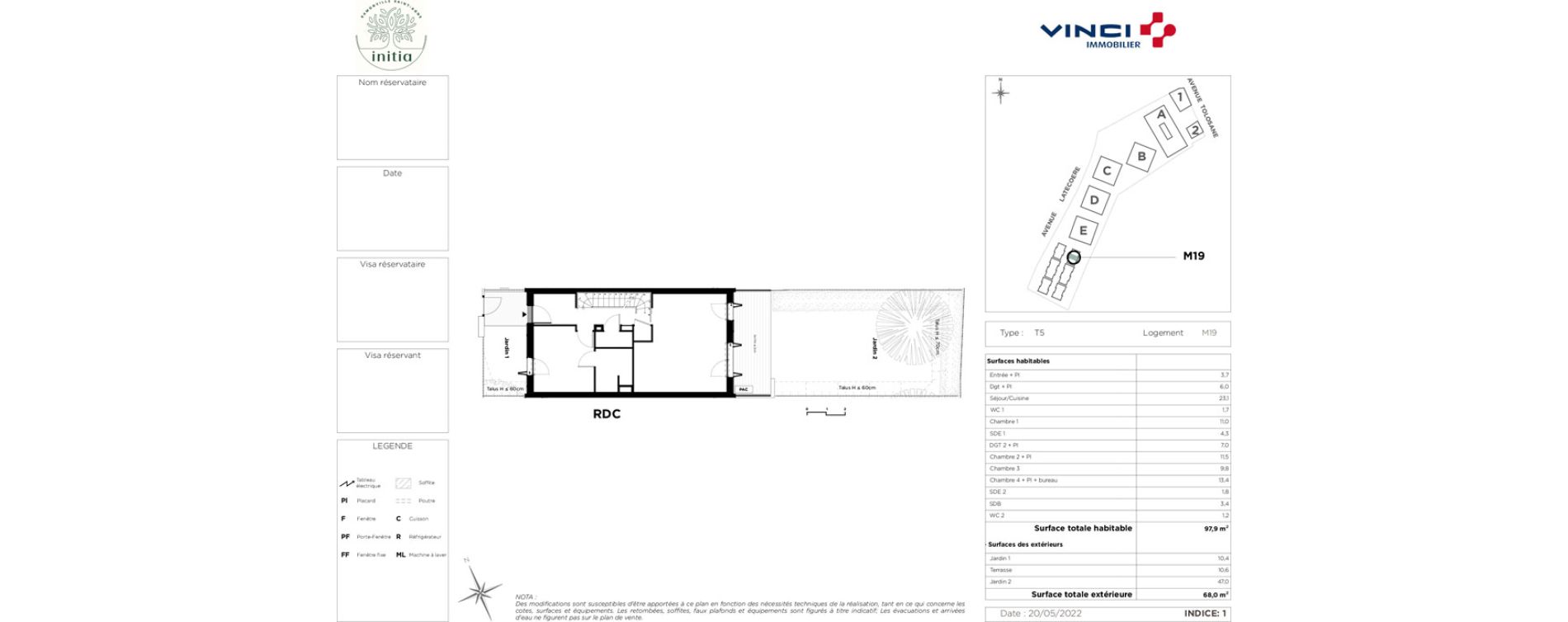 Maison T5 de 97,90 m2 &agrave; Ramonville-Saint-Agne La peyrade