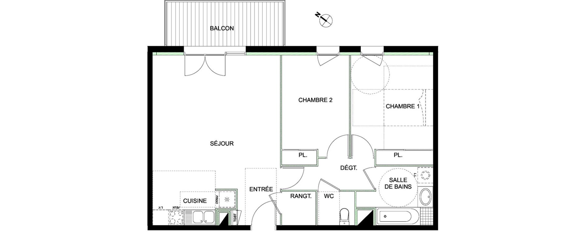 Appartement T3 de 68,18 m2 &agrave; Ramonville-Saint-Agne Ramonville st agne