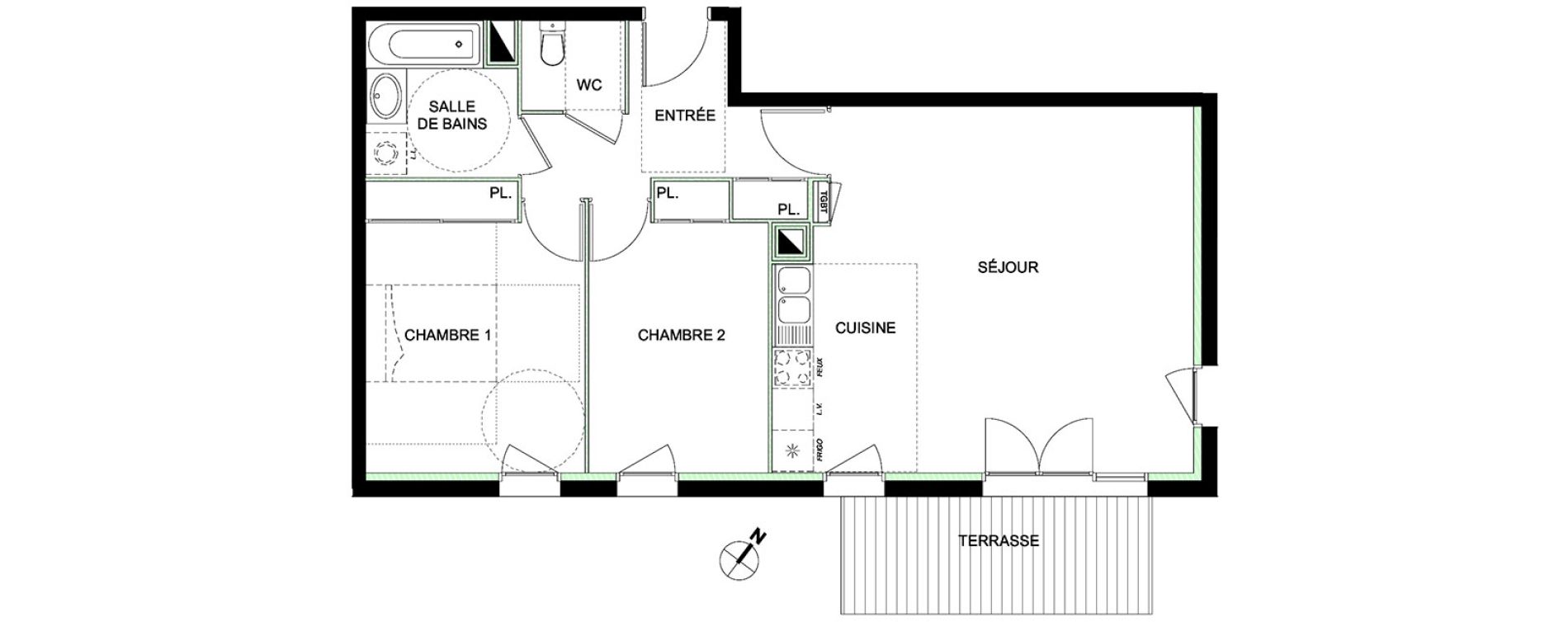 Appartement T3 de 67,90 m2 &agrave; Ramonville-Saint-Agne Ramonville st agne