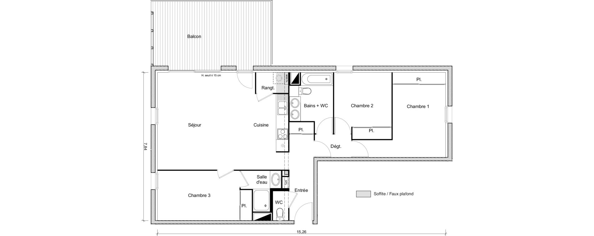 Appartement T4 de 92,53 m2 &agrave; Ramonville-Saint-Agne Ramonville st agne