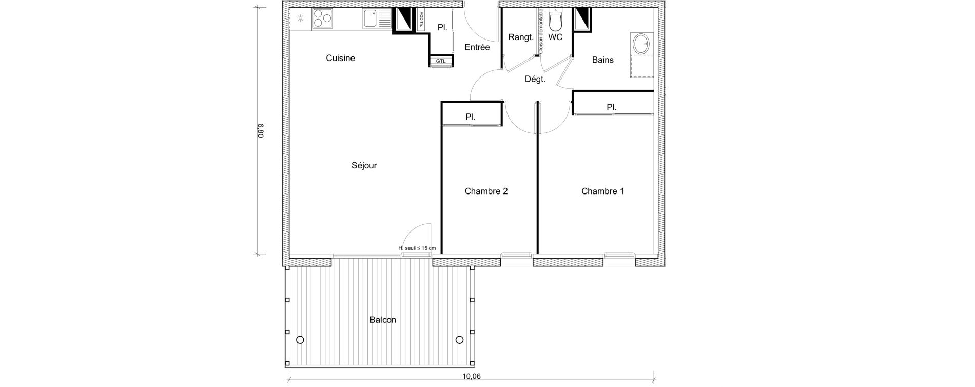 Appartement T3 de 65,85 m2 &agrave; Ramonville-Saint-Agne Ramonville st agne