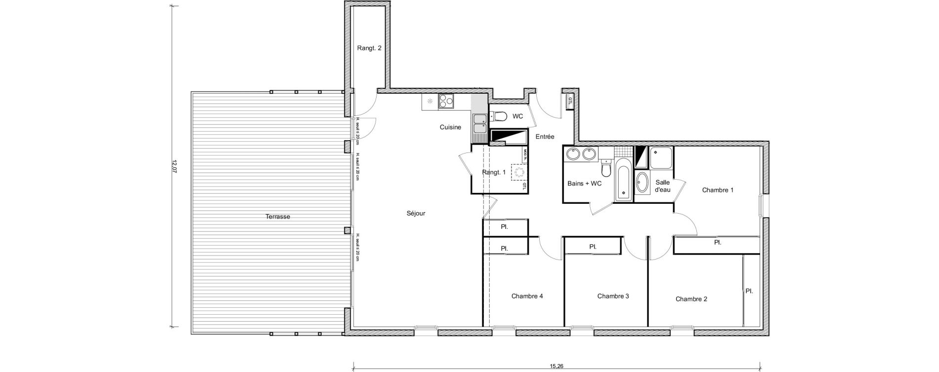 Appartement T5 de 118,78 m2 &agrave; Ramonville-Saint-Agne Ramonville st agne