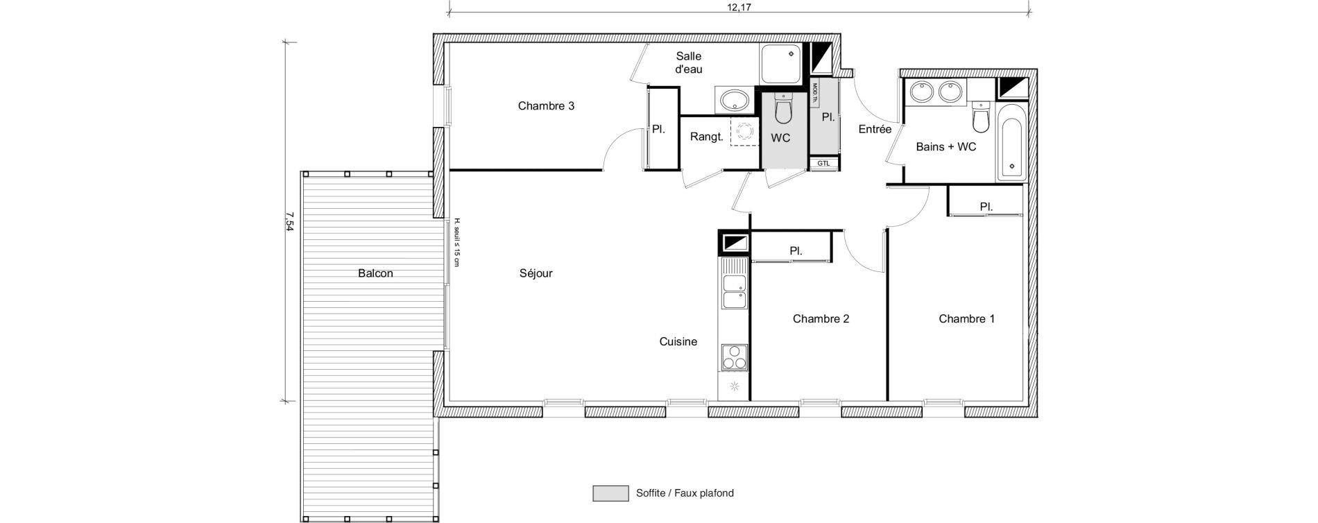 Appartement T4 de 84,46 m2 &agrave; Ramonville-Saint-Agne Ramonville st agne