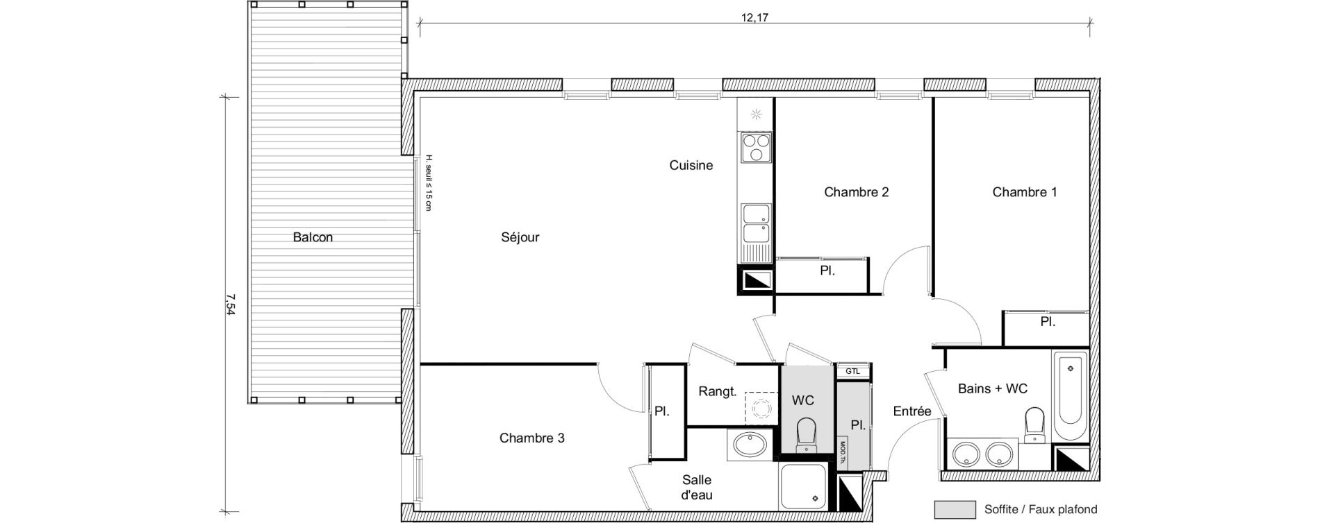Appartement T4 de 85,01 m2 &agrave; Ramonville-Saint-Agne Ramonville st agne