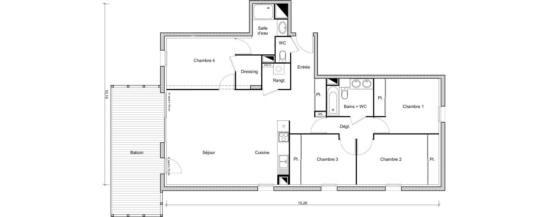 Appartement T5 de 109,07 m2 &agrave; Ramonville-Saint-Agne Ramonville st agne