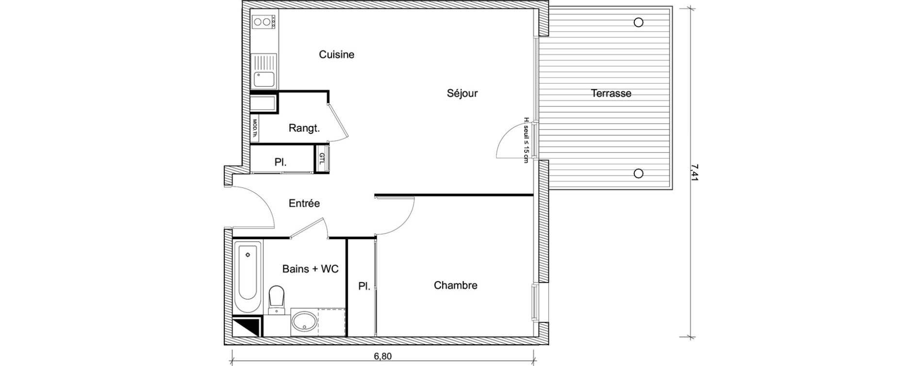 Appartement T2 de 47,09 m2 &agrave; Ramonville-Saint-Agne Ramonville st agne