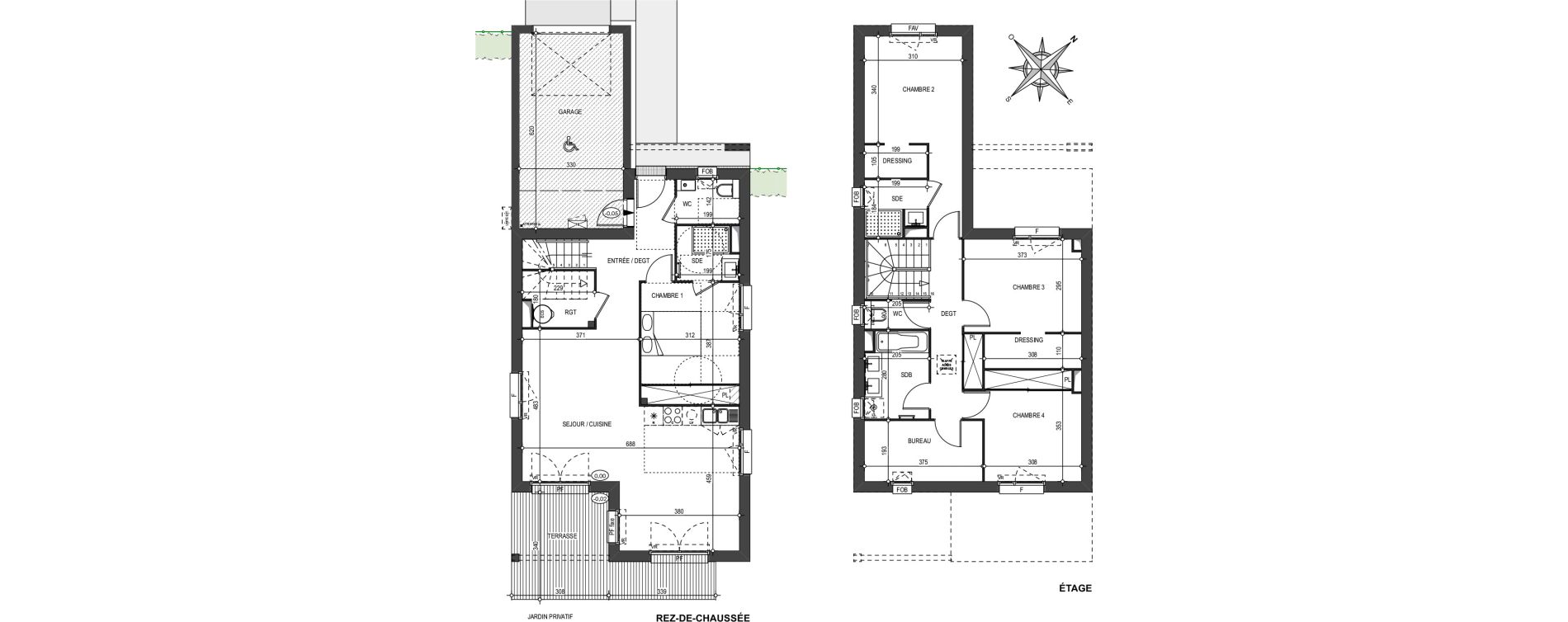 Maison T5 de 128,80 m2 &agrave; Saint-Jean Centre