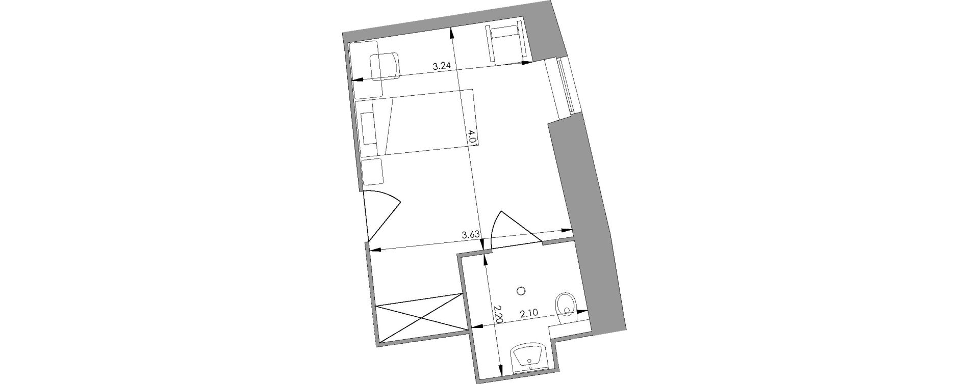 Chambre de 19,90 m2 &agrave; Saint-Martory Centre