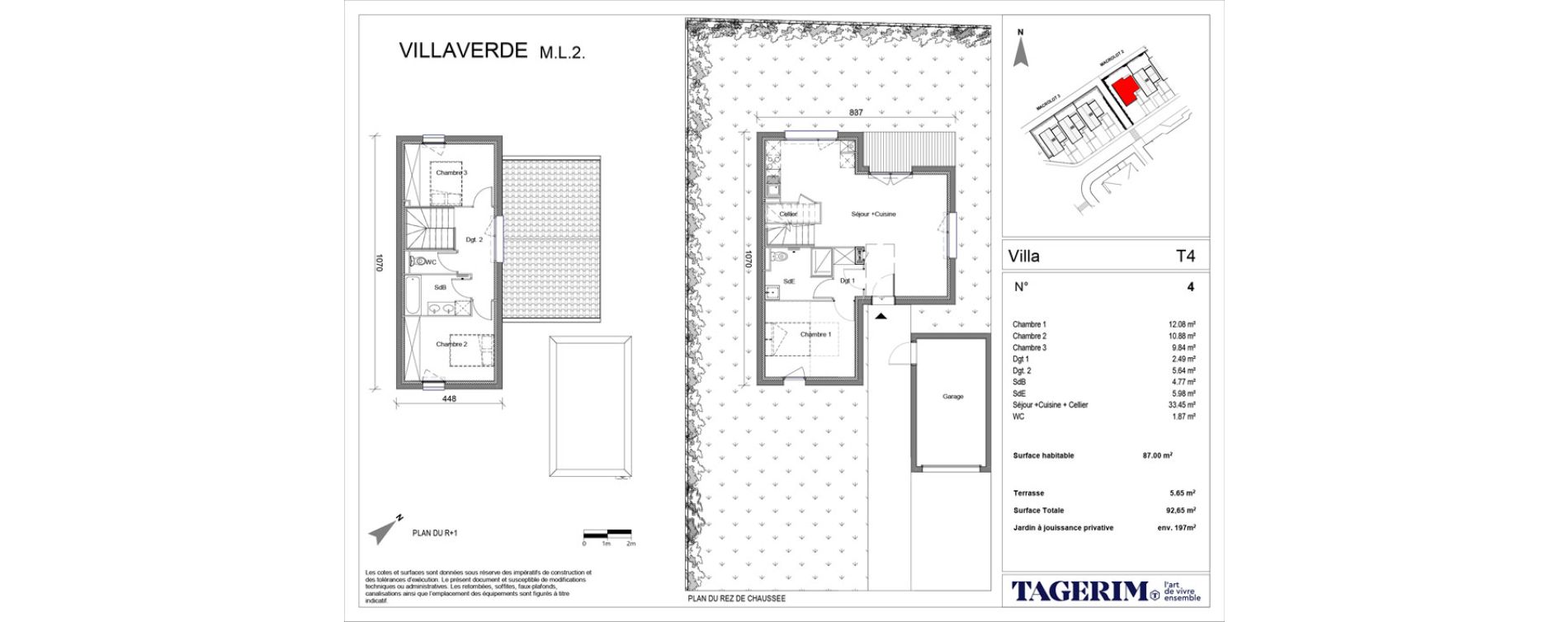 Maison T4 de 87,00 m2 &agrave; Seilh Centre