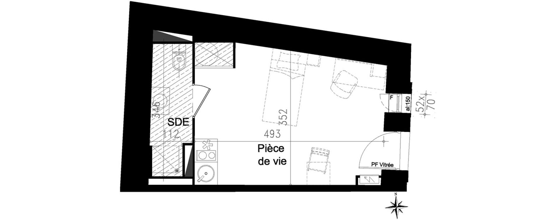 Studio de 20,50 m2 &agrave; Toulouse Saint michel