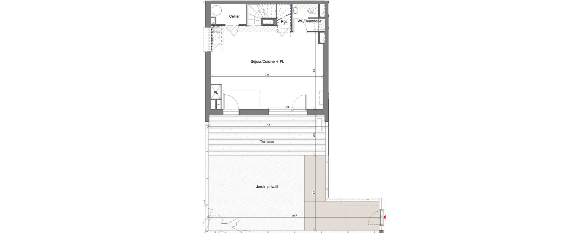 Appartement T4 de 82,05 m2 &agrave; Toulouse Lardenne