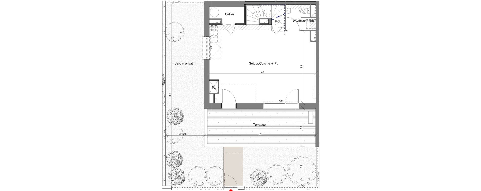 Appartement T4 de 82,38 m2 &agrave; Toulouse Lardenne