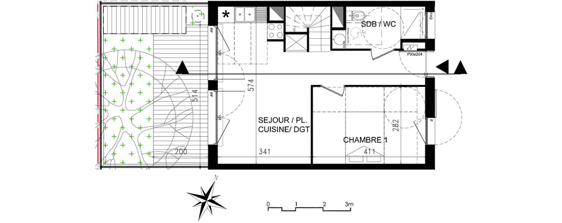 Maison T4 de 79,30 m2 &agrave; Toulouse Lardenne