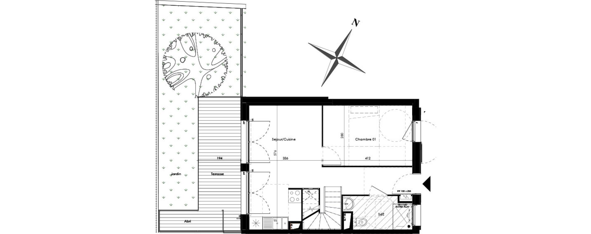 Maison T4 de 78,20 m2 &agrave; Toulouse Lardenne