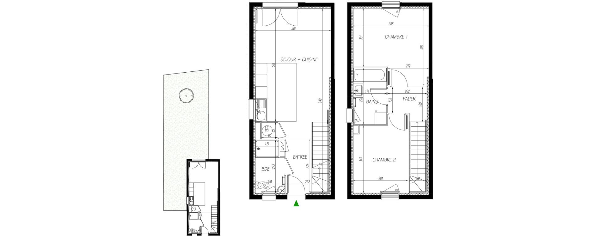 Maison T3 de 65,02 m2 &agrave; Toulouse Grand selve