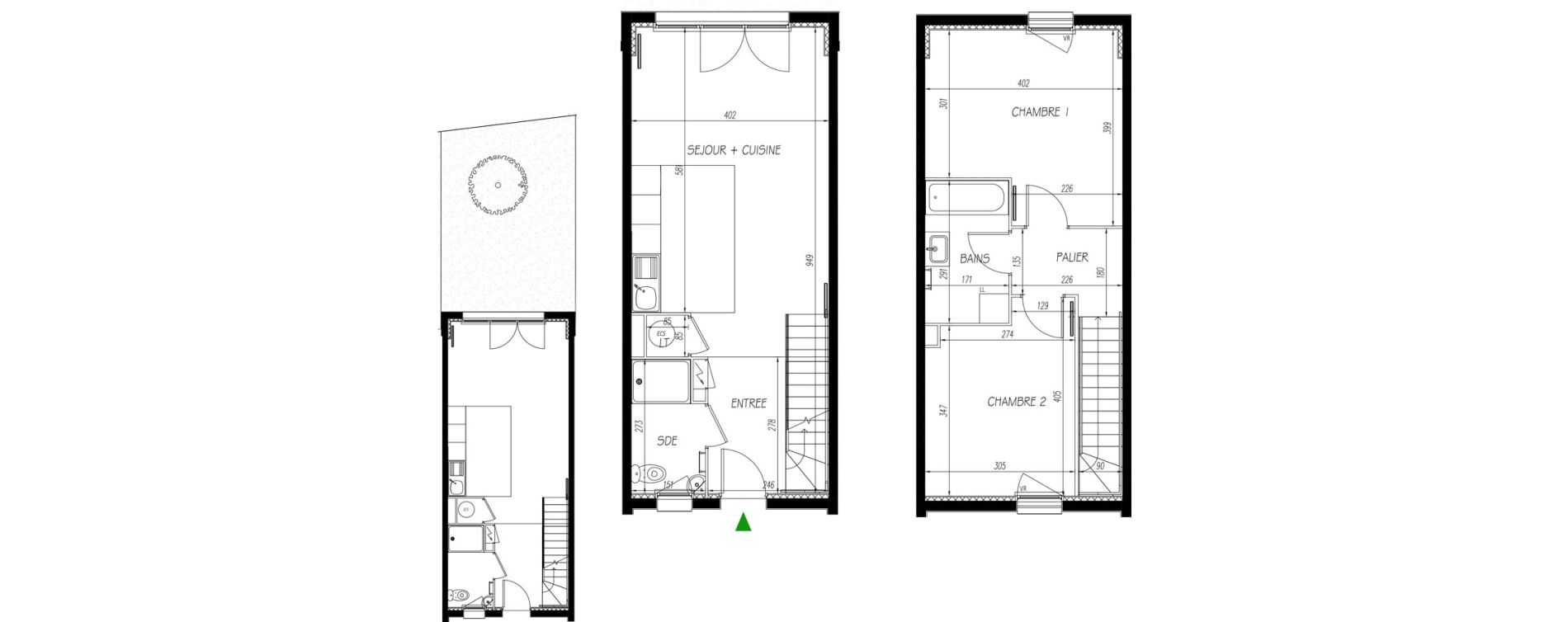 Maison T3 de 68,56 m2 &agrave; Toulouse Grand selve