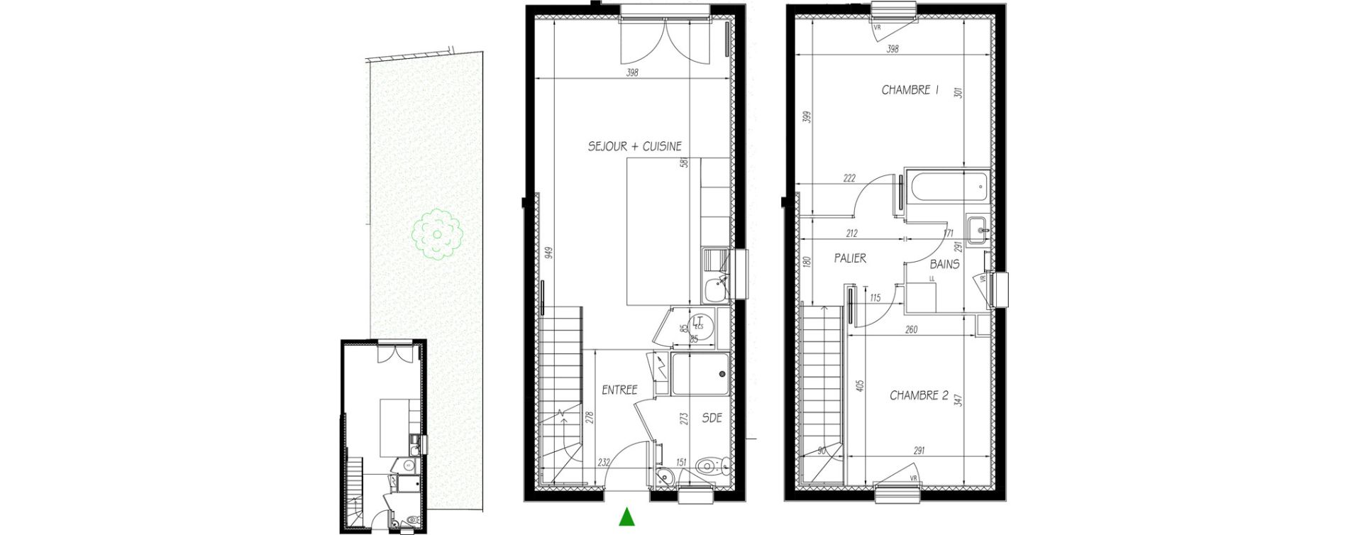 Maison T3 de 66,90 m2 &agrave; Toulouse Grand selve