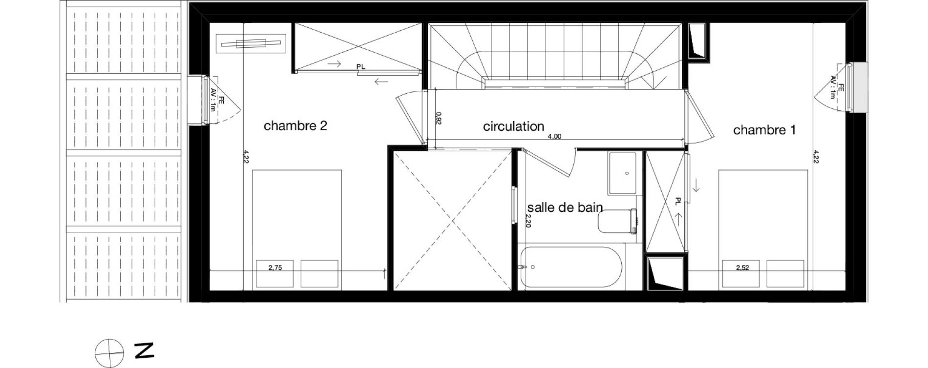 Villa T5 de 102,00 m2 &agrave; Toulouse Cartoucherie