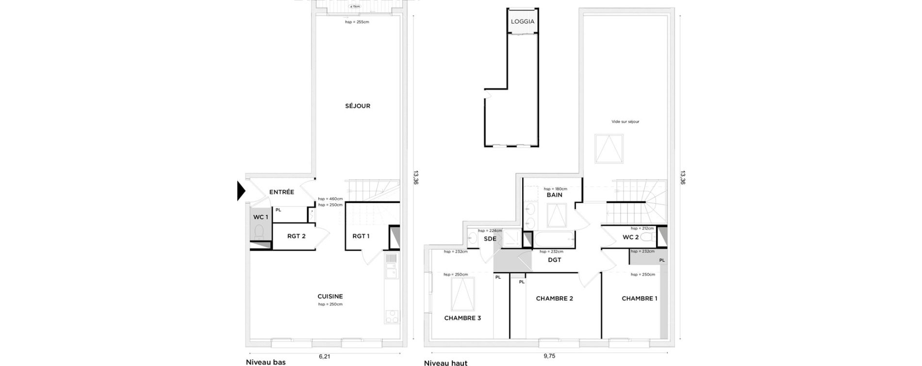 Appartement T4 de 106,28 m2 &agrave; Toulouse Croix daurade