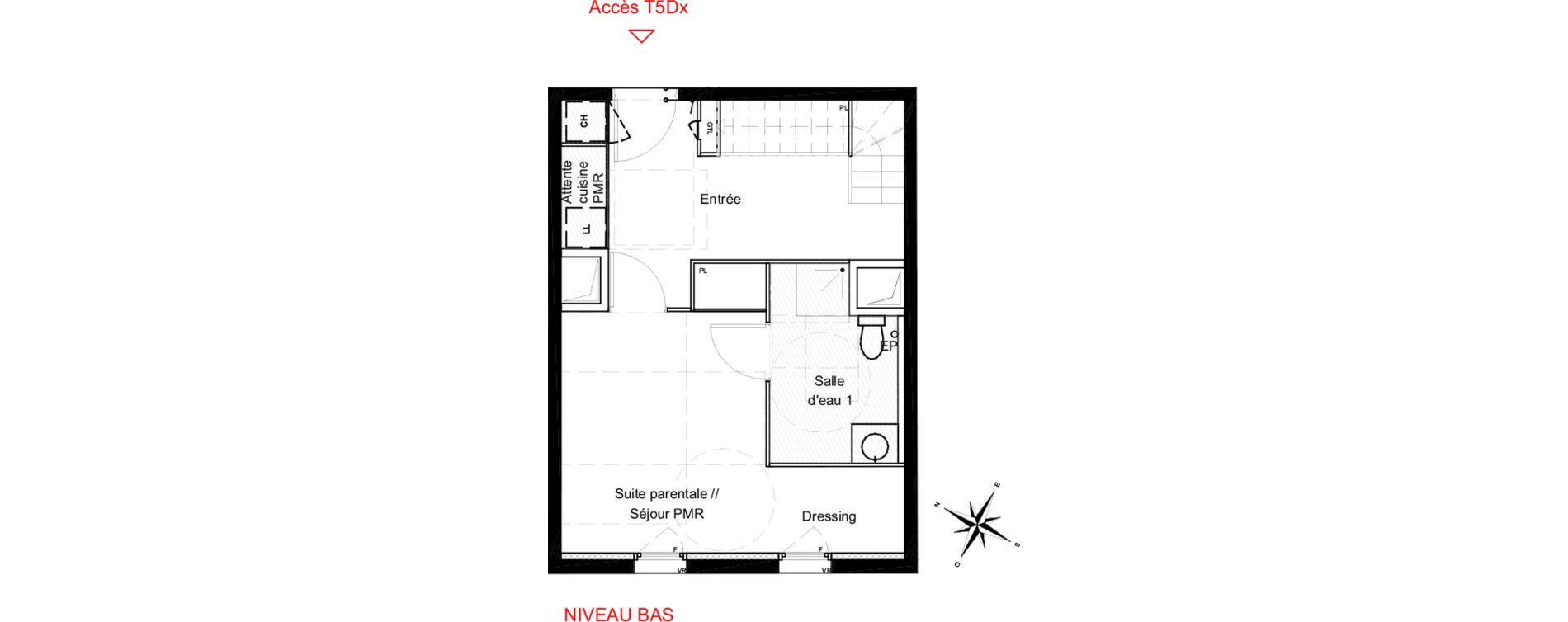 Duplex T5 de 142,10 m2 &agrave; Toulouse Les ar&egrave;nes