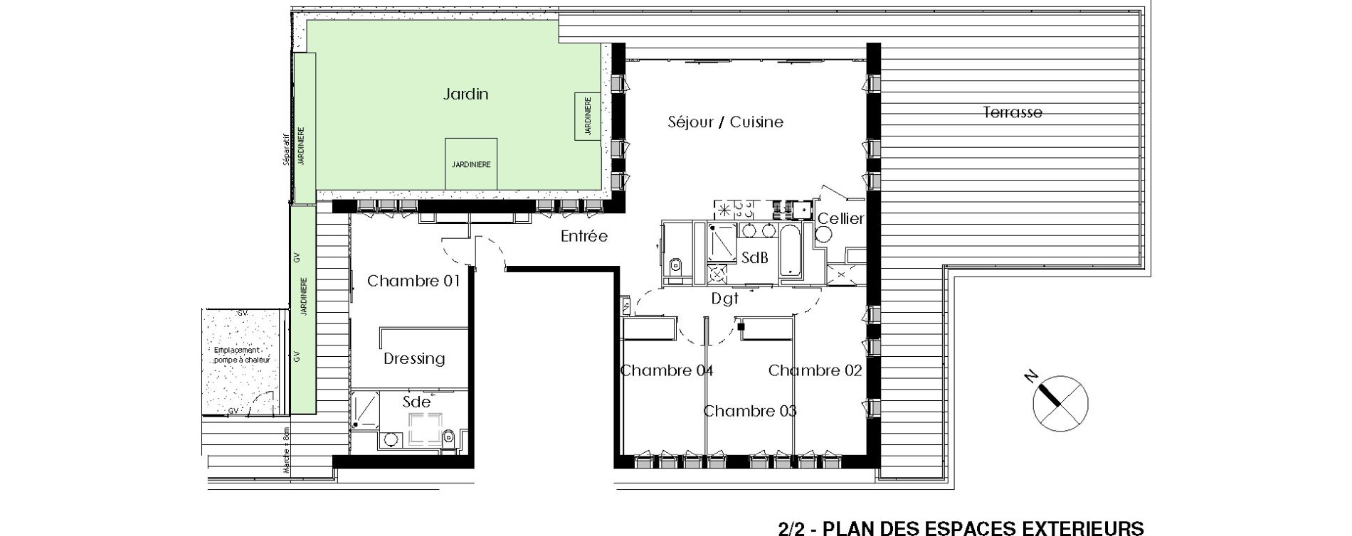 Appartement T5 de 116,54 m2 &agrave; Toulouse Saint-cyprien