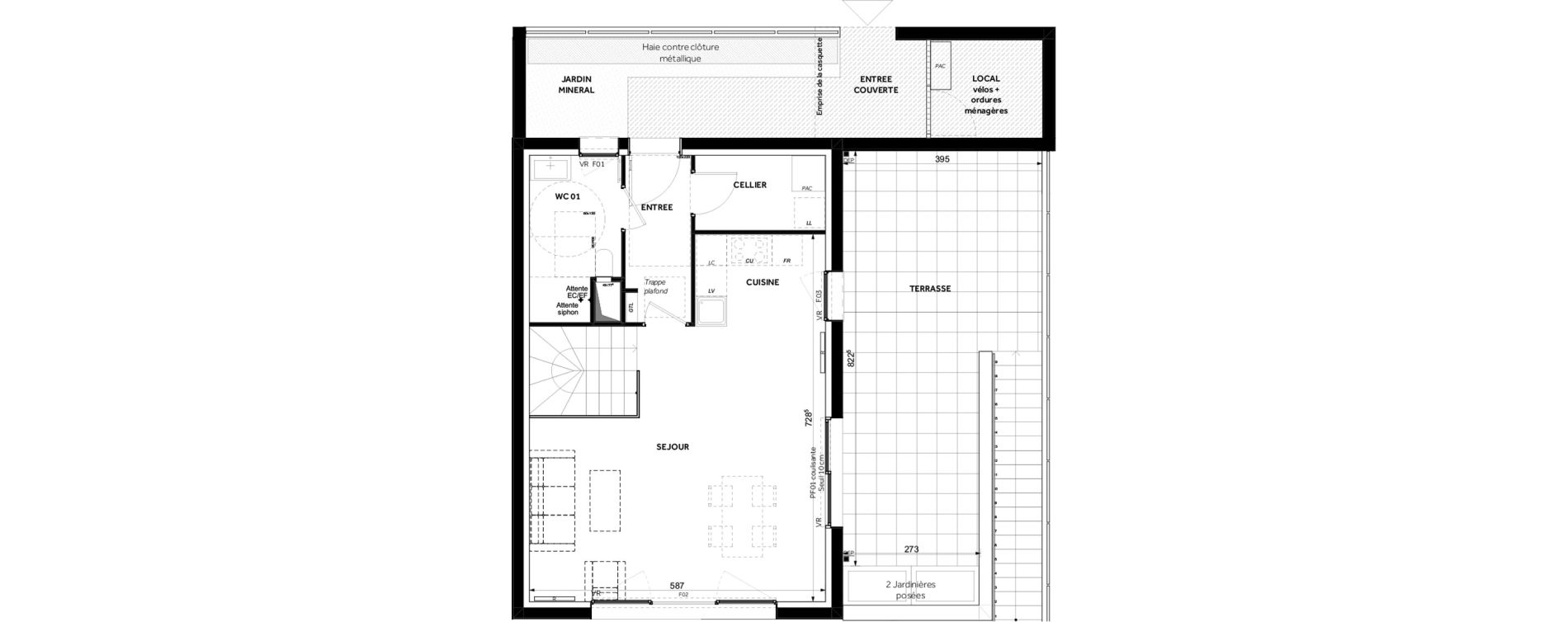 Maison T4 de 89,90 m2 &agrave; Toulouse Guillaumet