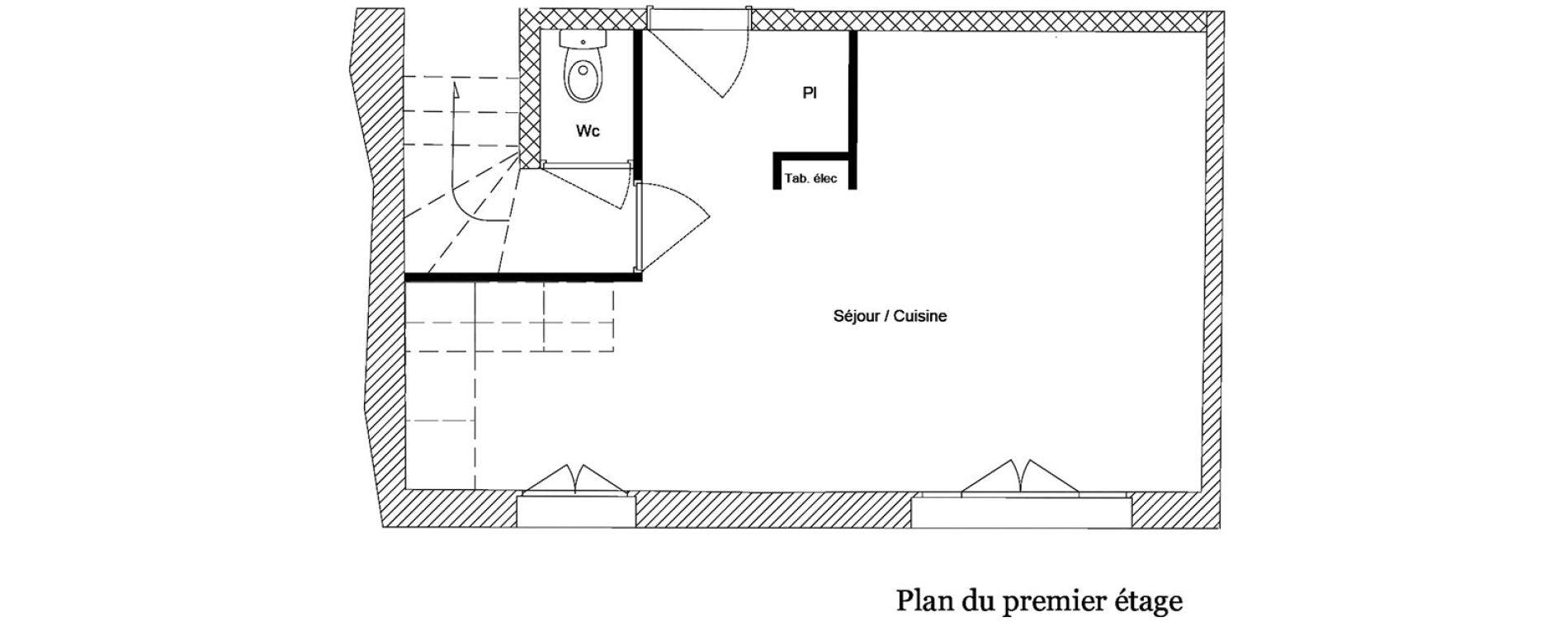 Duplex T2 de 42,89 m2 &agrave; Toulouse Guilhem&eacute;ry