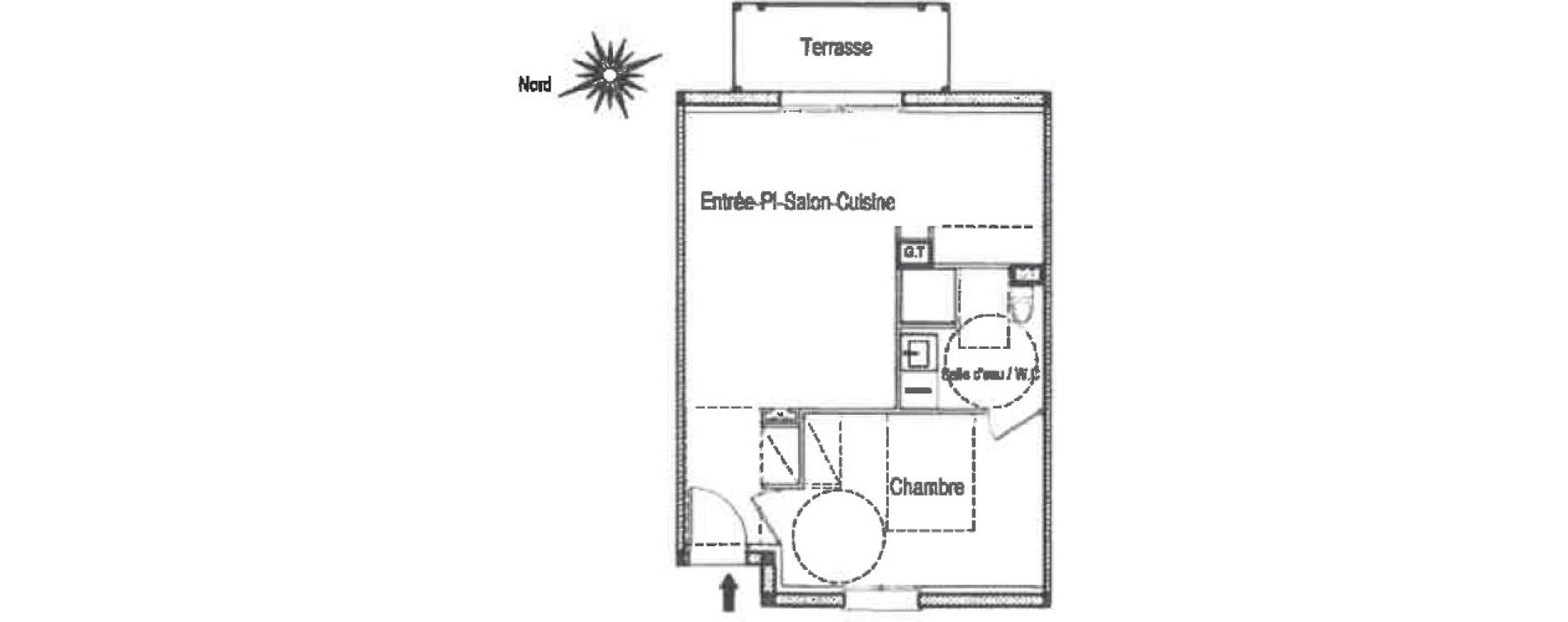 Appartement T2 de 42,69 m2 &agrave; Toulouse Lardenne