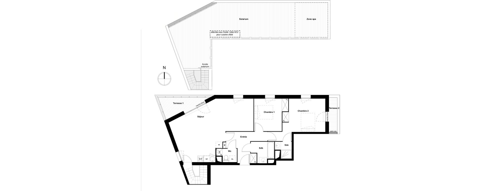 Appartement T4 de 87,20 m2 &agrave; Toulouse Cote pavee