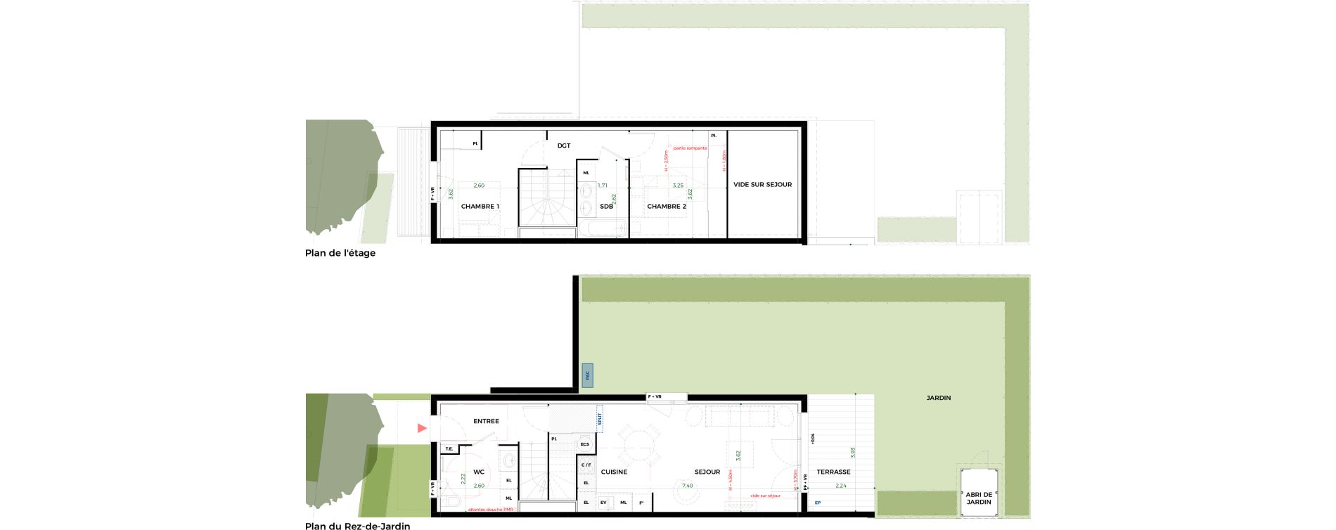 Villa T3 de 68,32 m2 &agrave; Tournefeuille Vitarelles