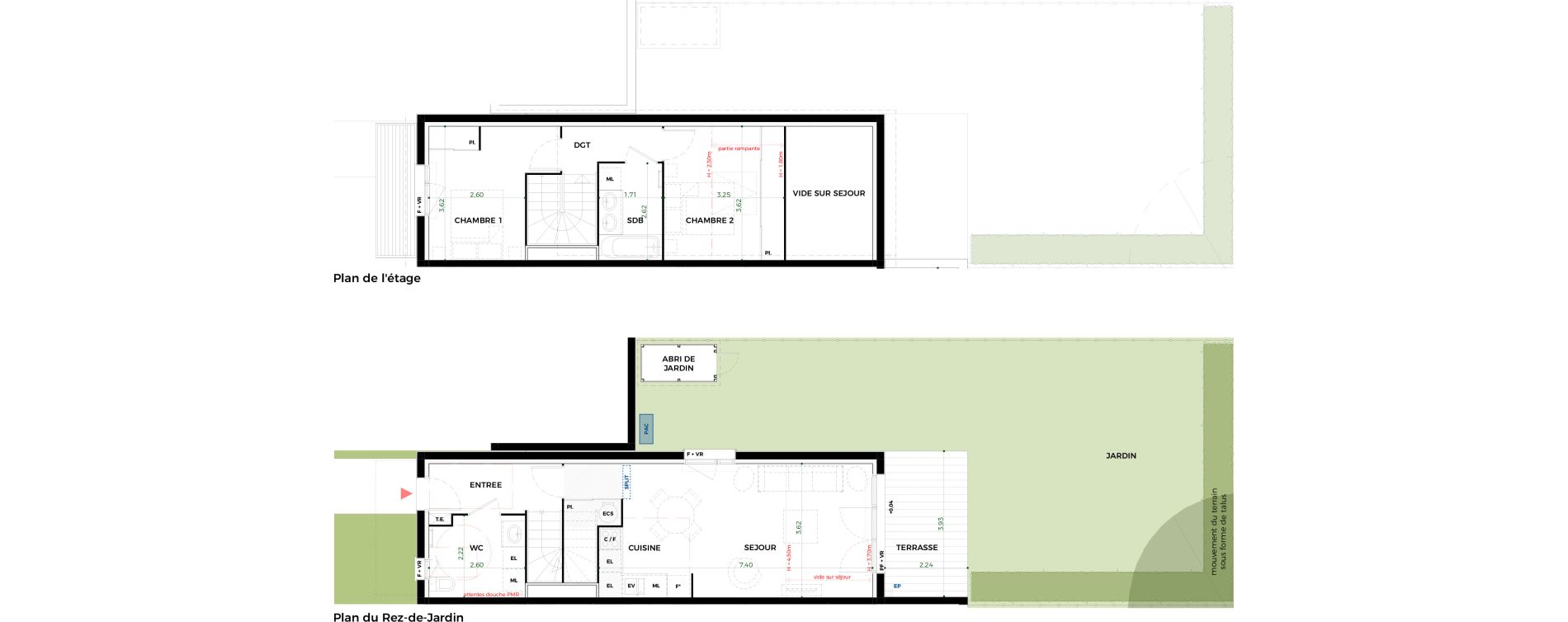 Villa T3 de 68,32 m2 &agrave; Tournefeuille Vitarelles