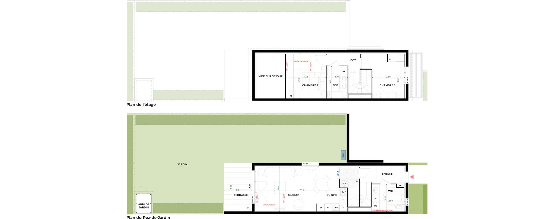 Villa T3 de 68,32 m2 &agrave; Tournefeuille Vitarelles