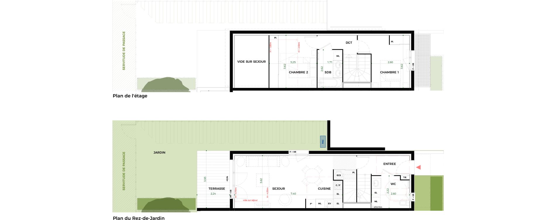 Villa T3 de 68,32 m2 &agrave; Tournefeuille Vitarelles