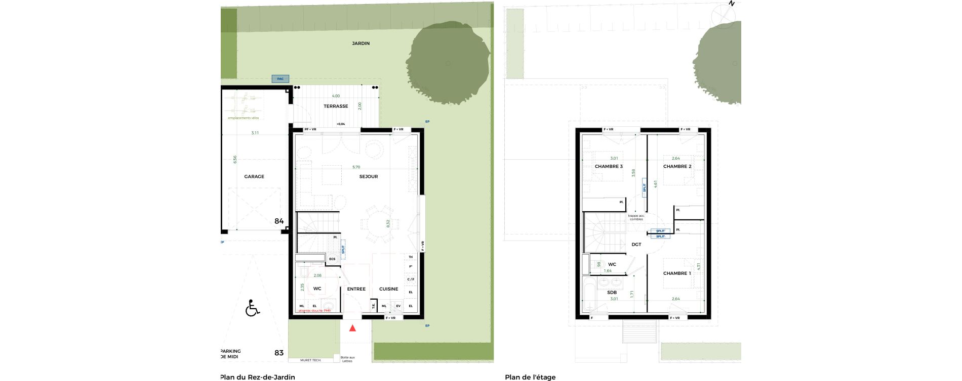 Villa T4 de 85,01 m2 &agrave; Tournefeuille Vitarelles