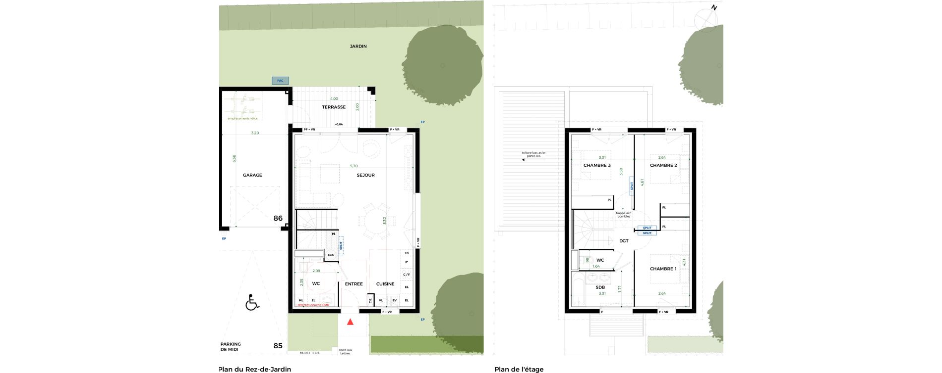 Villa T4 de 85,01 m2 &agrave; Tournefeuille Vitarelles