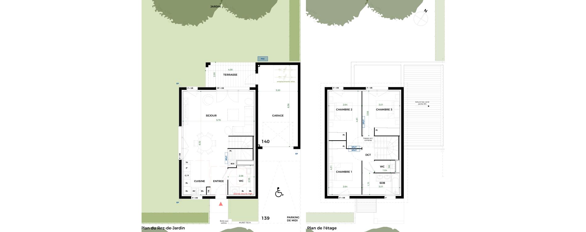 Villa T4 de 85,01 m2 &agrave; Tournefeuille Vitarelles