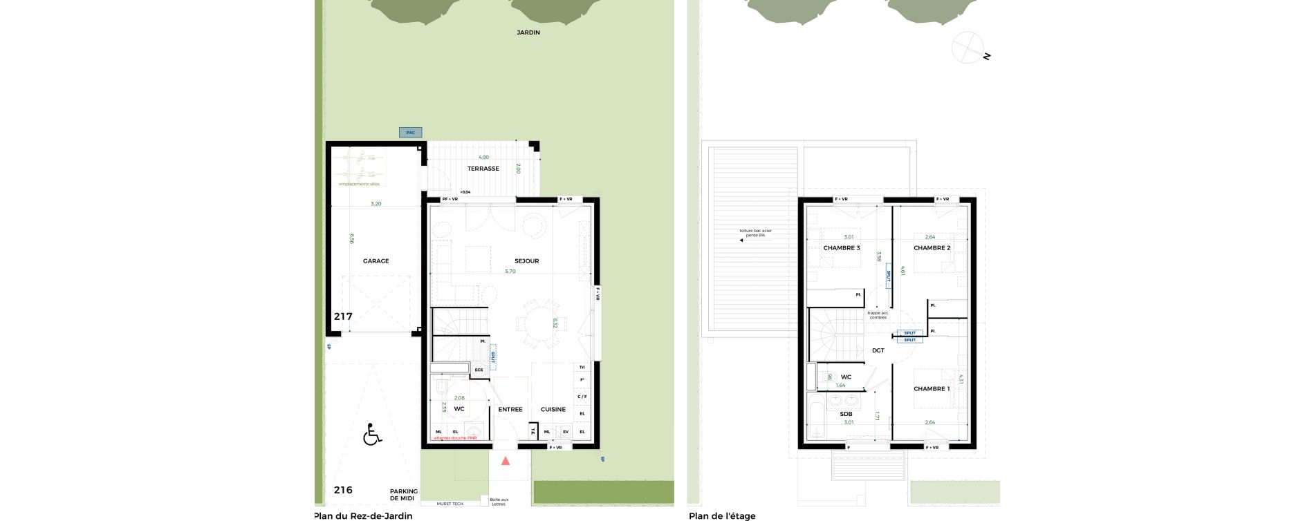 Villa T4 de 85,01 m2 &agrave; Tournefeuille Vitarelles