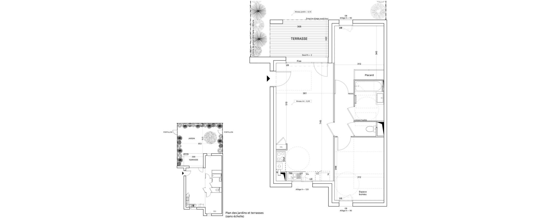 Appartement T3 de 59,31 m2 &agrave; Tournefeuille Montjoie